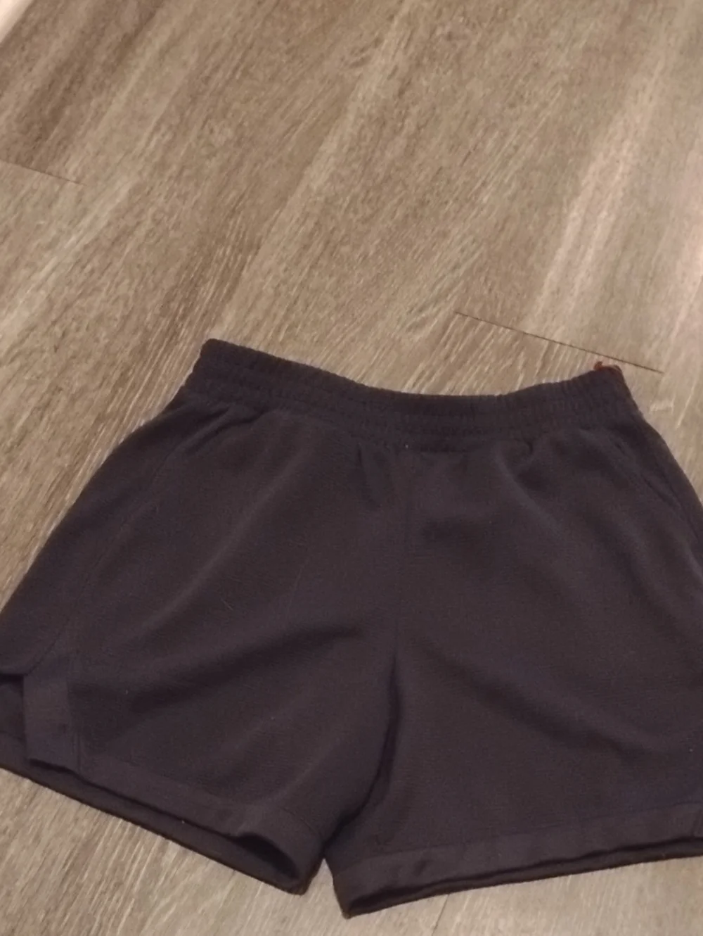 Kids Black Athletic Works Shorts In Size Large (10-12)